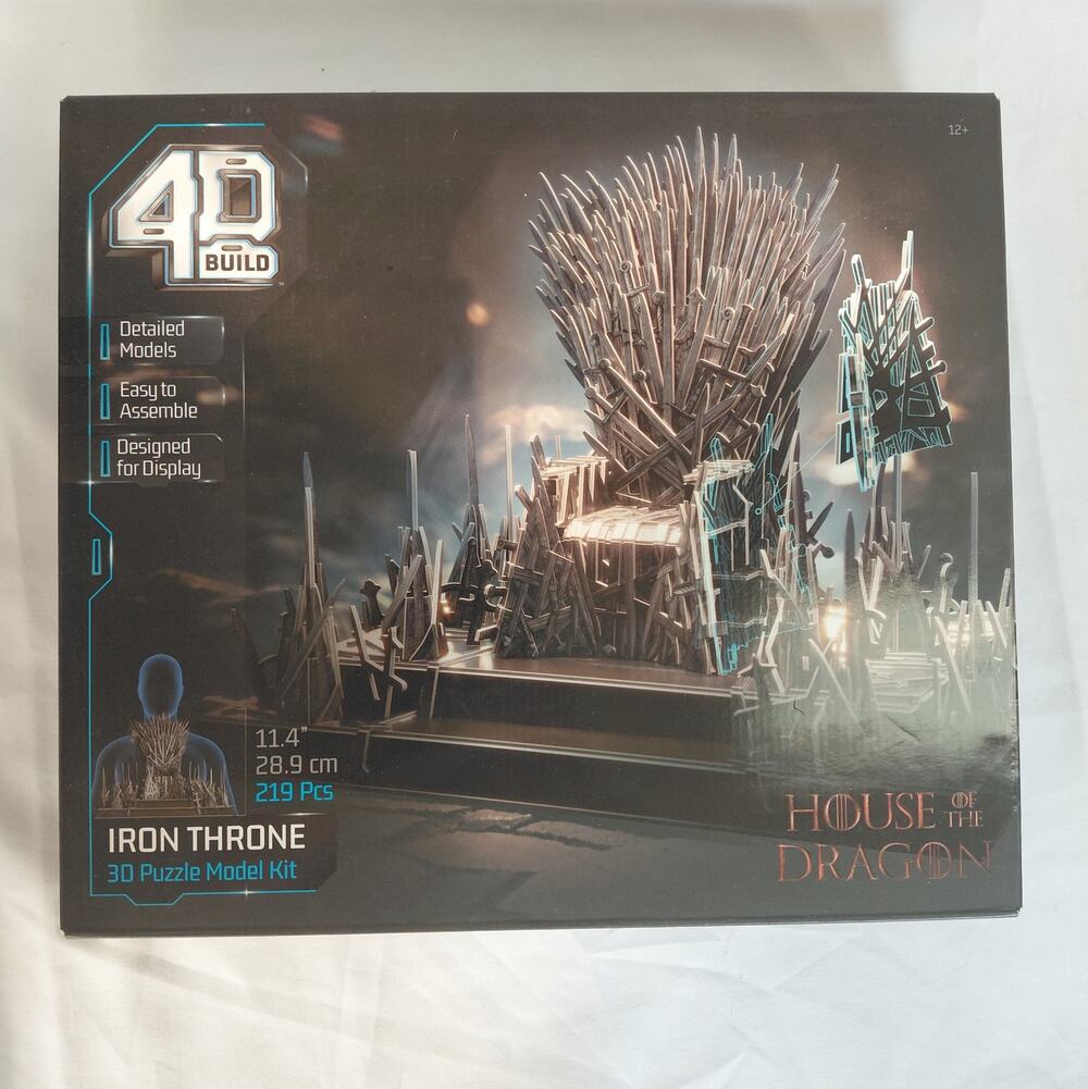 NIB Game of Thrones Iron Throne 4D Build 3D Puzzle Model Kit